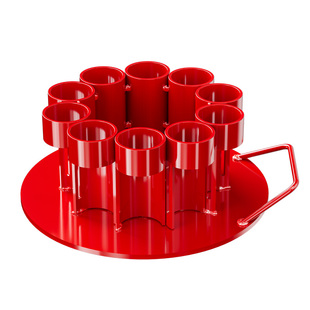 新款防串火放炮神器二脚踢炮台架子十连发射器支架二角响迫击定制