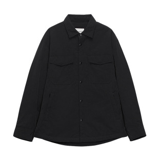 美特斯邦威衬衫男2026春季新款简约经典翻领休闲舒适纯色棉服外套