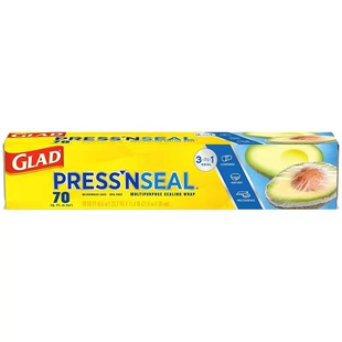 美国进口Glad Press'n Seal佳能密实贴盒装厨房用食品冰箱保鲜膜