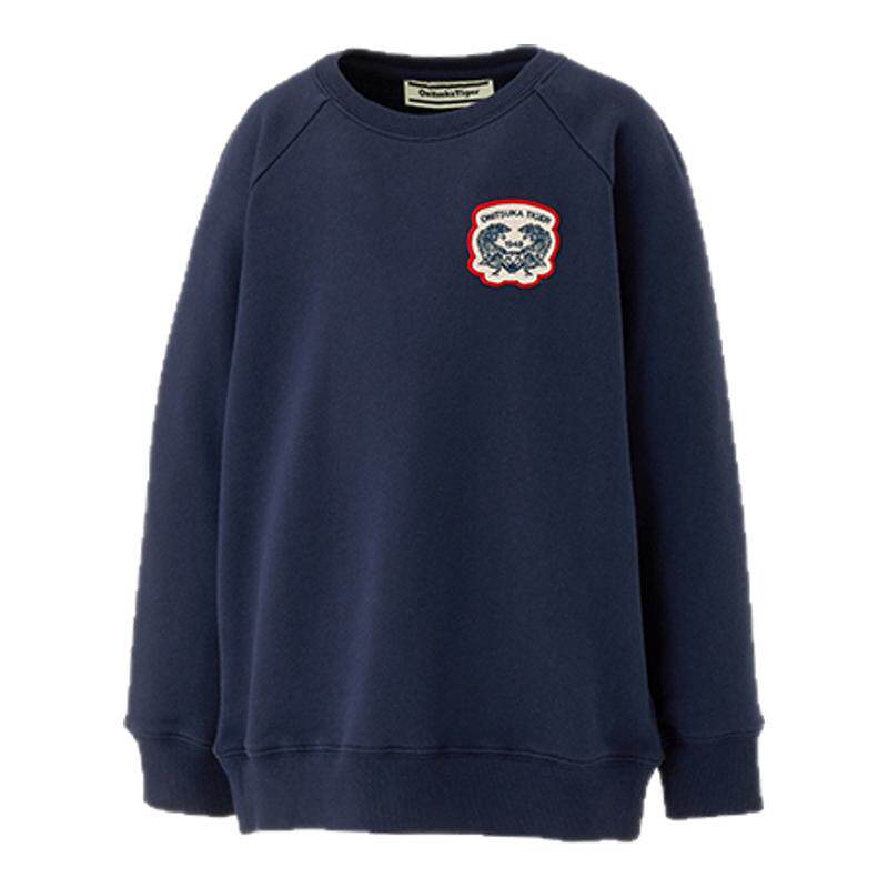 Onitsuka Tiger鬼塚虎男女儿童KIDS SWEAT TOP圆领卫衣