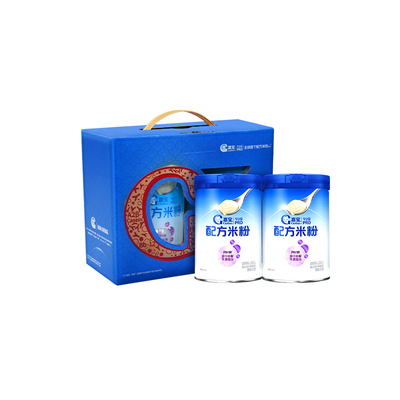 【营养高蛋白】嘉宝配方米粉PHW部分水解蛋白高铁米粉2罐礼盒装