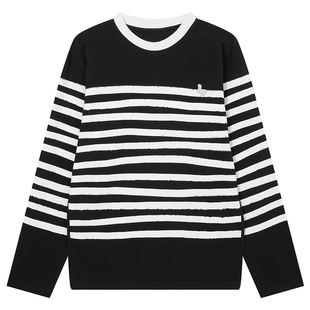 YOUWEI【优惠专属】上装内搭长袖T恤手绘法式条纹Y1223311