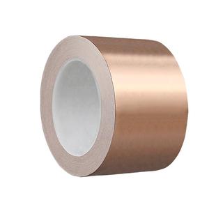 双导铜箔胶带手机主板散热铜箔贴纸diy实验铜箔纸地坪信号增强屏蔽胶布耐高温单面导电胶带纯铜加厚铜胶带