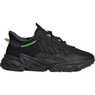 Adidas/阿迪达斯三叶草一号黑荧光绿儿童休闲舒适运动鞋HQ1637