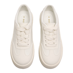 百思图奥莱春夏季新款街头运动休闲小白鞋厚底休闲鞋VCR33AM4