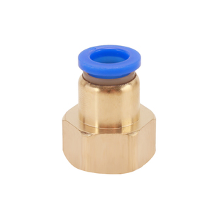 气管快速接头PT铜内螺纹1/2/3/4分快插式直通PU管气动元件PCF8-04