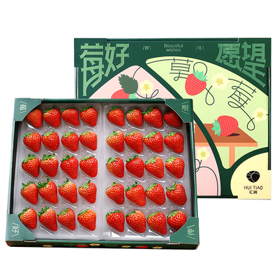 顺丰当日发正宗红颜草莓
