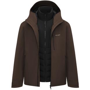 于适同款[叠变]波司登三合一25新款男短款冲锋衣鹅绒服情侣款户外