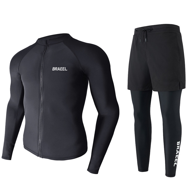 2026新款潜水服男速干防晒冲浪服水母衣全身保暖分体泳衣长袖套装
