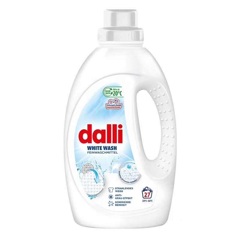 Dalli德国原装进口家用手洗机洗酵素浅色衣物亮白低泡洗衣液1.1L