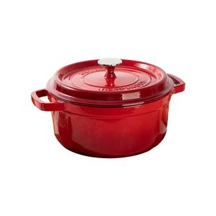 小幸福24cm铸铁锅珐琅锅家用炖锅炖盅焖烧锅电磁炉不粘锅煮锅汤锅