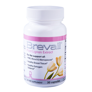 美国Brevail天然植物木酚素女增生保养胶囊蓓瑞维奥30粒