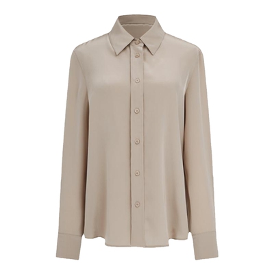 曼德诗通勤长袖翻领衬衫