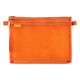 香港Easymate易事美尼龙双拉链网纱收纳袋大容量试卷袋学生补课袋