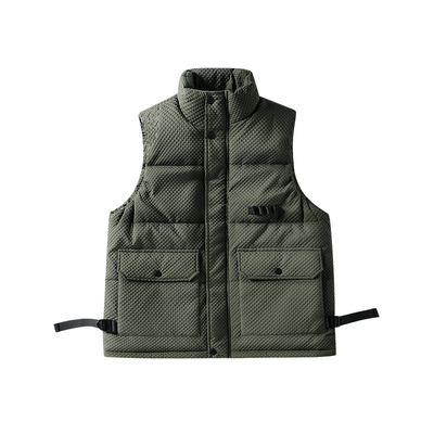 韦恩泽维尔宽松立领秋冬棉马甲