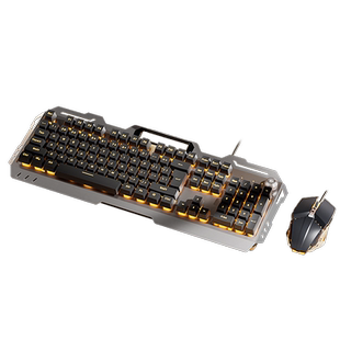 键盘鼠标套装有线耳机三件套台式机电脑键鼠电竞游戏专用机械外设