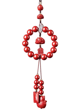 【已过香香】朱砂莲花招财车挂