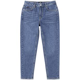 【张凌赫代言】Lee413标准高腰小直脚五袋款中蓝色女牛仔裤潮