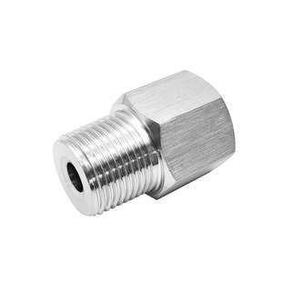 0724.内G1/4 BSP PF-外R3/8 BSPT ZG PT不锈钢304螺纹转接头 变径