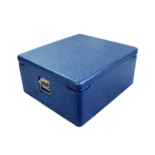 学生餐保温箱高密度EPP泡沫箱中央厨房快餐盒饭配送箱 蓝色 52升