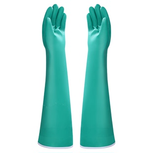 防烫手套耐高温隔热防水酸碱防护工业洗碗热水五指灵活食品级橡胶