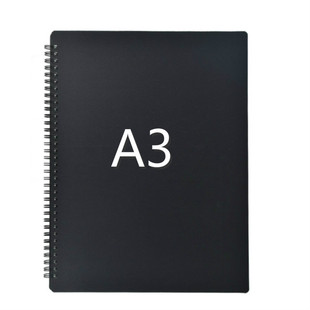 不反光钢琴谱夹册A3多功能展开式乐谱夹活页曲谱夹子护眼30页黑色