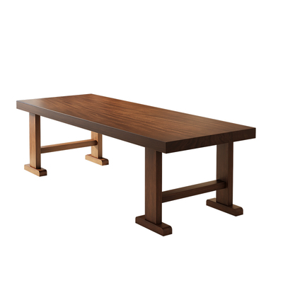 南美胡桃木中式实木书桌客厅家用