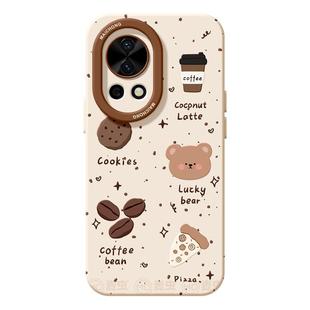 适用华为nova14手机壳女款nova13pro保护套全包novo12硅胶9防摔8磨砂7se活力版6可爱11小熊ultra咖啡hi软外壳