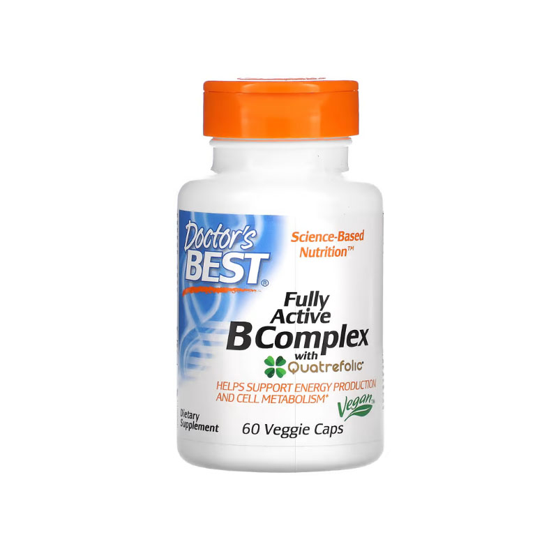 Doctor s Best复合活性维生素B族V苯磷硫胺B1叶酸B3烟酸生物素B12