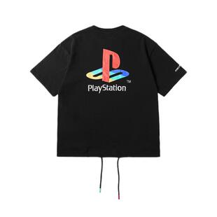 PlayStation联名吉考斯工业男女夏季上衣索尼PS经典logo印短袖T恤