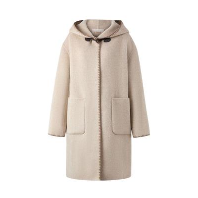 ELAND学院风含绵羊毛毛呢外套