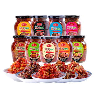 清记朝天辣椒酱蒜蓉鱼仔辣酱自制农家特辣酱多口味下饭菜江西风味