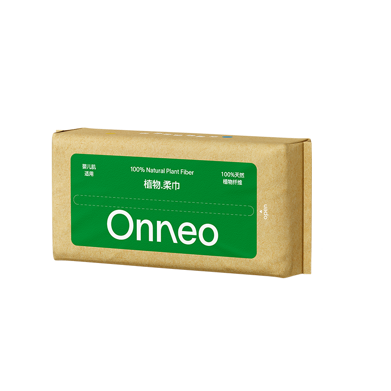 Onneo昂乐植物柔巾婴儿洗脸巾一次性绵柔巾加大加厚棉柔干湿两用