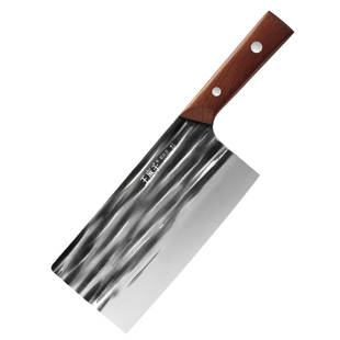 王麻子手工锻打菜刀家用切片切菜切肉厨师专用广东阳江纯刀具大全