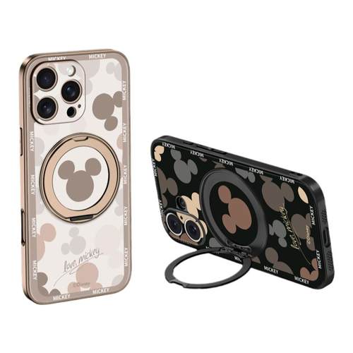 迪士尼支点壳适用iPhone16手机壳苹果16promax新款带支架magsafe磁吸16plus全包防摔15保护套360度旋转外壳潮