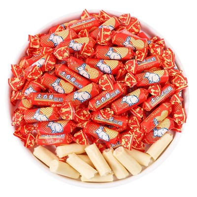 大白兔花生牛轧糖奶糖上海冠生园小包装零食牛奶糖结婚喜糖糖果