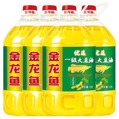 金龙鱼优选一级非转基因大豆油5L