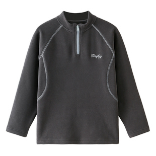 男童卫衣打底衫半高领2025秋冬装新款儿童加绒长袖T恤内搭上衣潮
