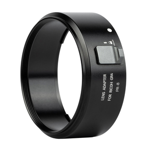 NiSi耐司 理光GR4转接环 装饰环 金属镜头盖 49mm转接筒 可安装49mm滤镜 微单相机配件铝合金材质