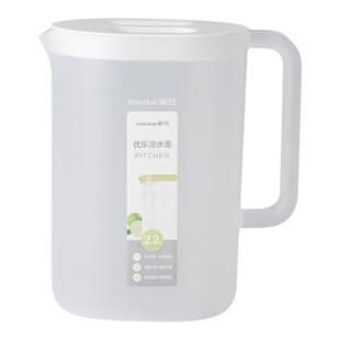 茶花夏天冷水壶塑料家用食品级开水凉水壶耐高温冰箱大容量凉水杯