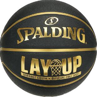 斯伯丁正品篮球橡胶7号黑金耐磨学生成人比赛篮球室外礼物篮球