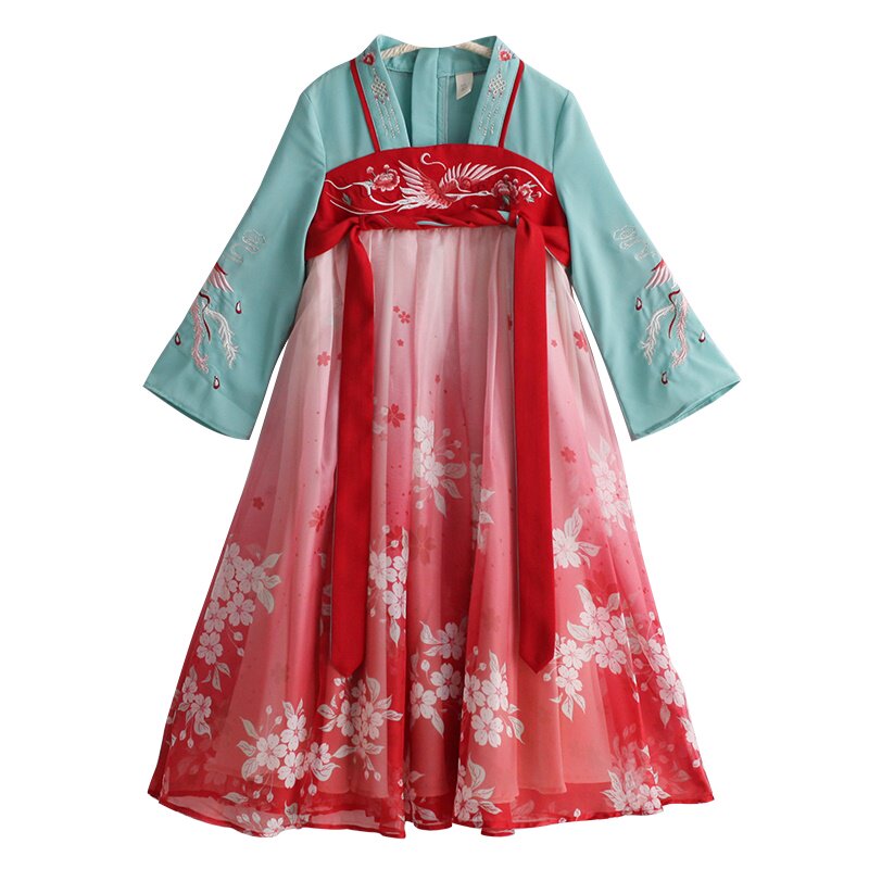 汉服儿童齐胸襦裙唐装春秋贝优可
