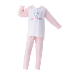 HELLO KITTY/凯蒂猫儿童睡衣长袖套装打底衫卡通女童棉套装