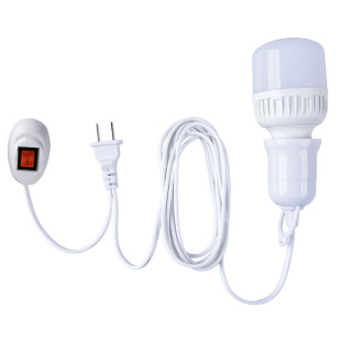 家用E27螺口灯头线插座LED节能电灯泡吊悬挂式灯座线带开关插头线