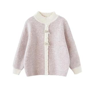 女童毛衣冬季2026新款洋气儿童韩版时髦加厚毛线衫小女孩冬装上衣