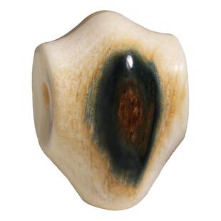 冰料原色猛犸牙蓝皮鲨鱼鳍一体三通佛头星月金刚菩提文玩DIY配饰