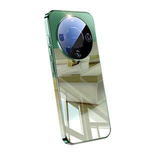 mate50手机壳适用华为mate60pro2024新款电镀超薄镜面玻璃mate40pro全包防摔30散热硅胶套por高级感男女m外壳