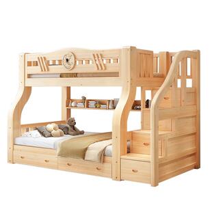 实木上下床双层床小户型架子上下铺双人子母床两层木床高低儿童床
