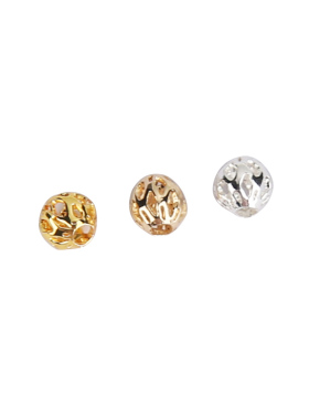 镂空隔珠14k18k包金金珠手工diy