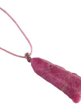 天然红宝石原石吊坠红刚玉